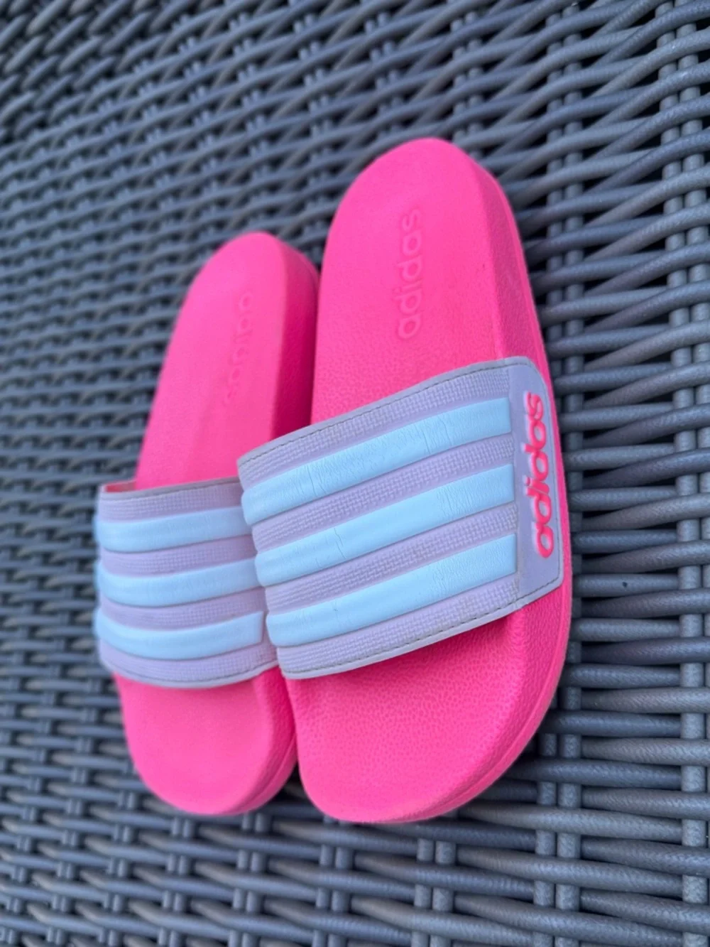 adidas Hot Pink Slides - Size 1